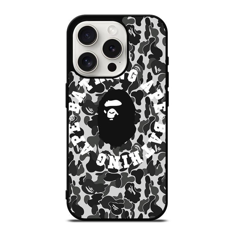 BAPE THING APE CAMO iPhone 15 Pro Case Cover