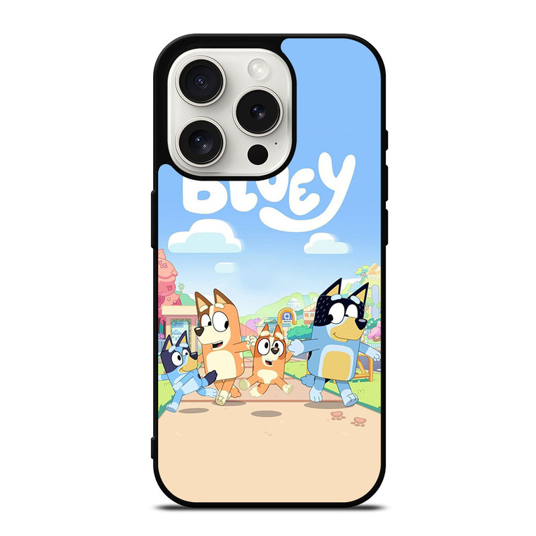 CARTOON BLUEY CHARACTERS iPhone 15 Pro Case Cover