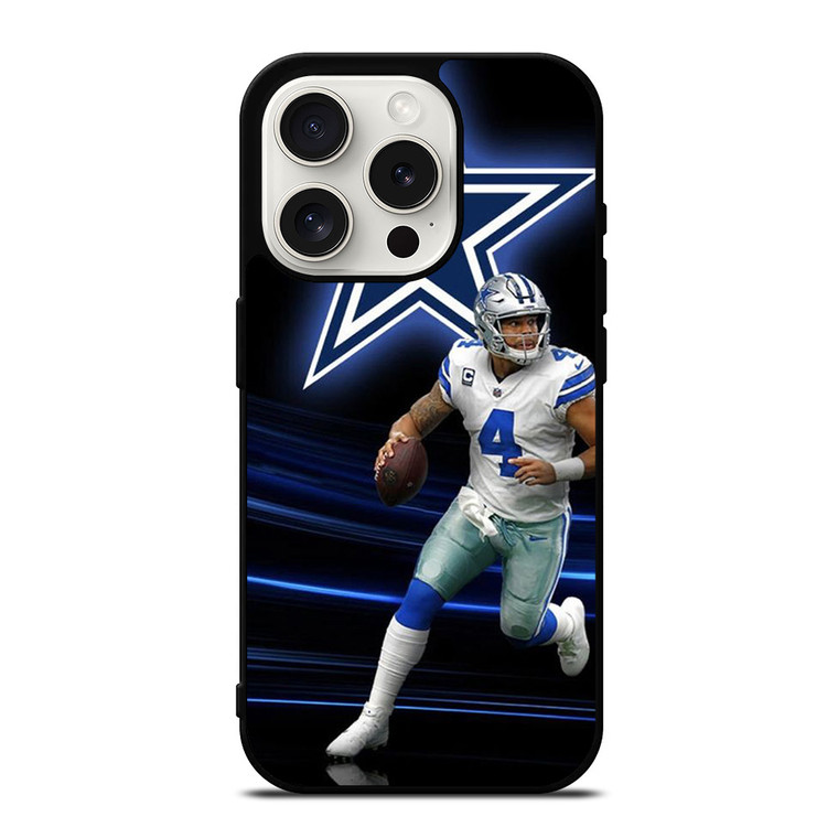 DAK PRESCOTT 4 DALLAS COWBOYS iPhone 15 Pro Case Cover