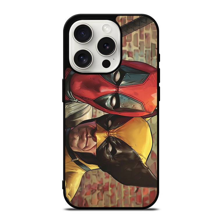 DEADPOOL X WOLVERINE MARVEL COMICS iPhone 15 Pro Case Cover