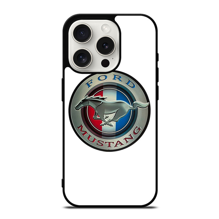 FORD MUSTANG LOGO CIRCLE iPhone 15 Pro Case Cover