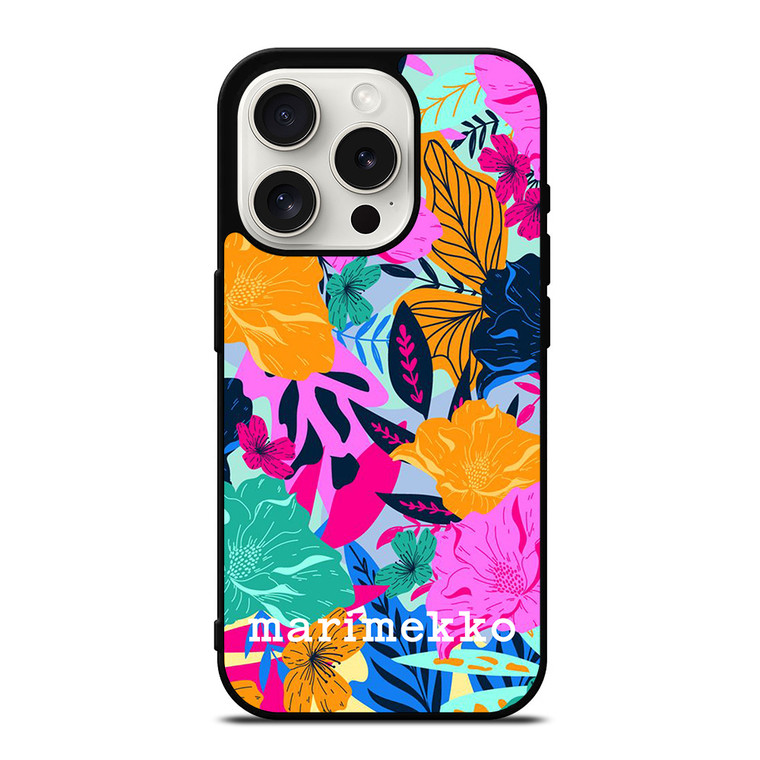MARIMEKKO FLOWER COLORFUL PATTERN iPhone 15 Pro Case Cover MARIMEKKO FLOWER COLORFUL PATTERN iPhone 15 Pro Case Cover