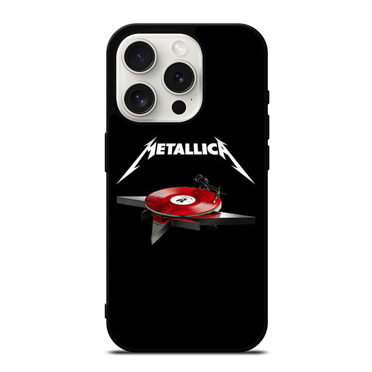 METALLICA BAND LOGO TURNTABLE iPhone 15 Pro Case Cover