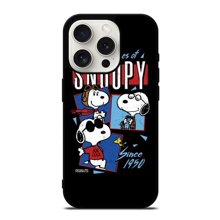 SNOOPY FACES THE PEANUTS CARTOON iPhone 15 Pro Case Cover