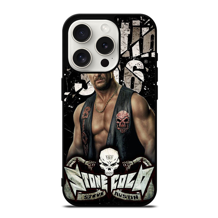 STEVE AUSTIN STONE COLD WRESTLING WWE iPhone 15 Pro Case Cover