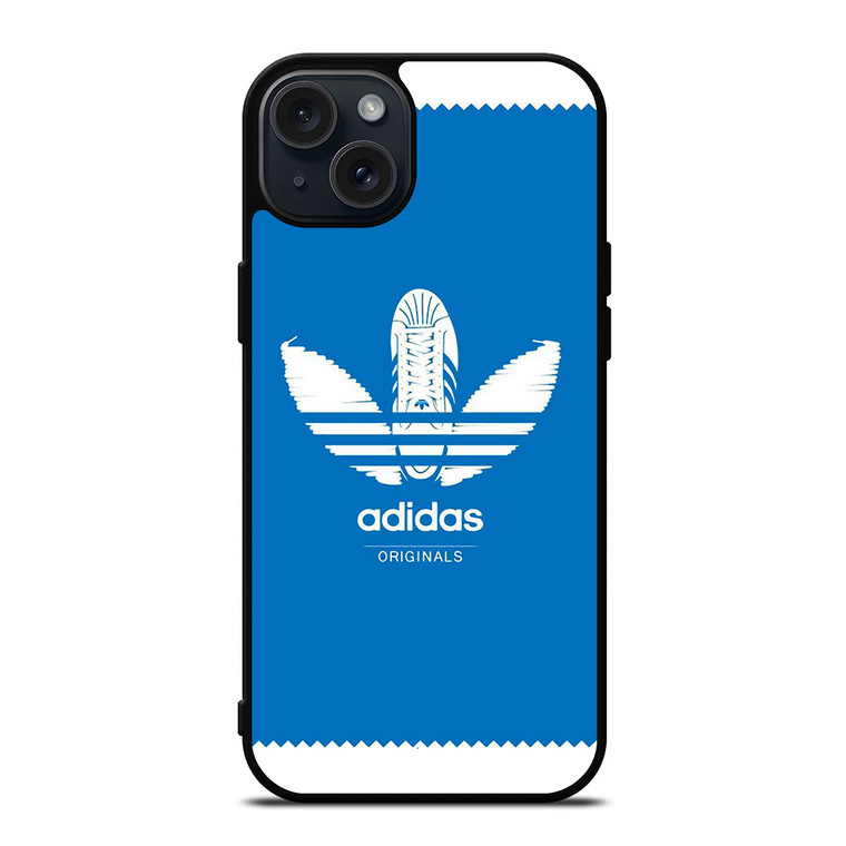 ADIDAS LOGO SHOES BLUE ORIGINALS iPhone 15 Plus Case Cover