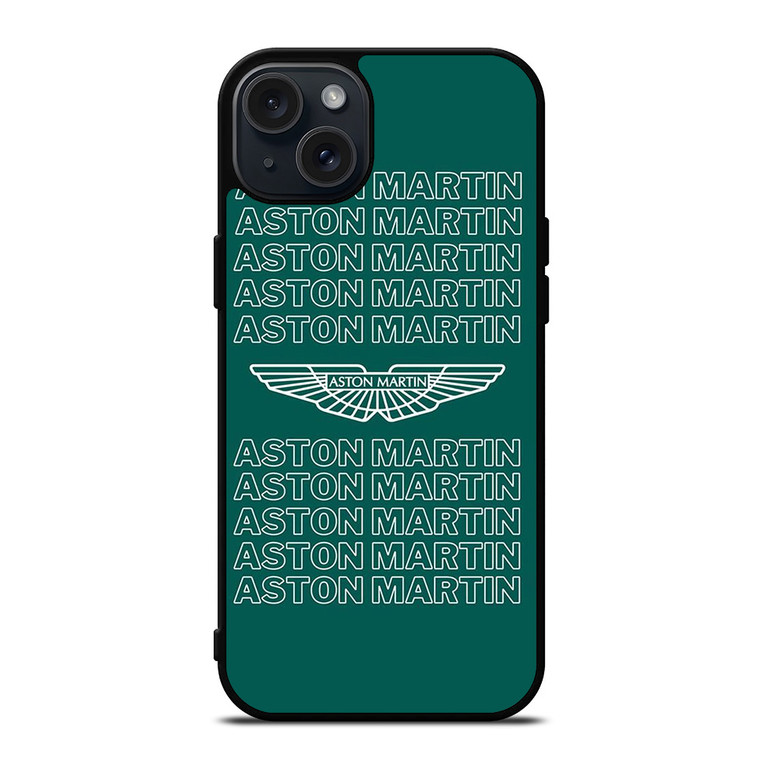 ASTON CAR LOGO GREEN iPhone 15 Plus Case Cover