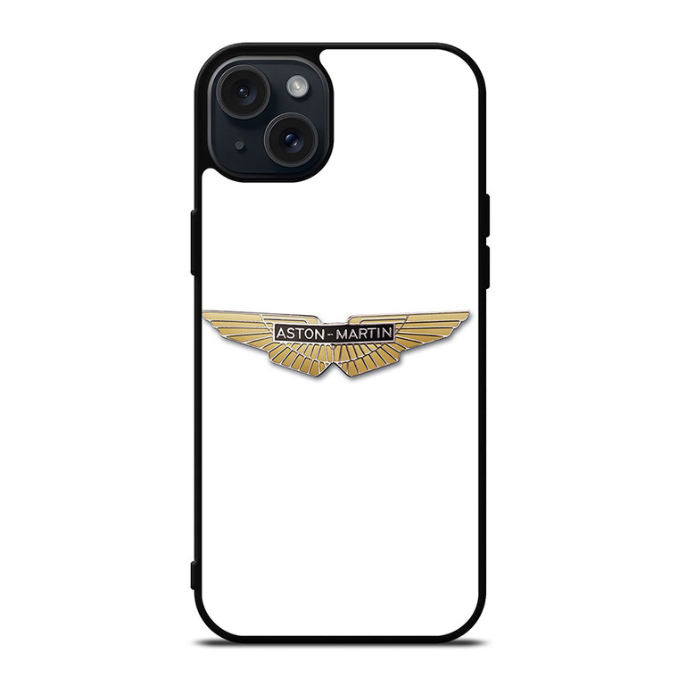 ASTON MARTIN CAR GOLD LOGO iPhone 15 Plus Case Cover