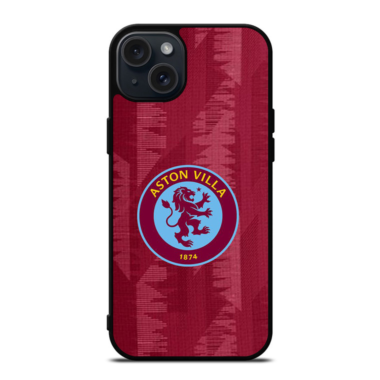 ASTON VILLA FC FOOTBALL CLUB LOGO iPhone 15 Plus Case Cover