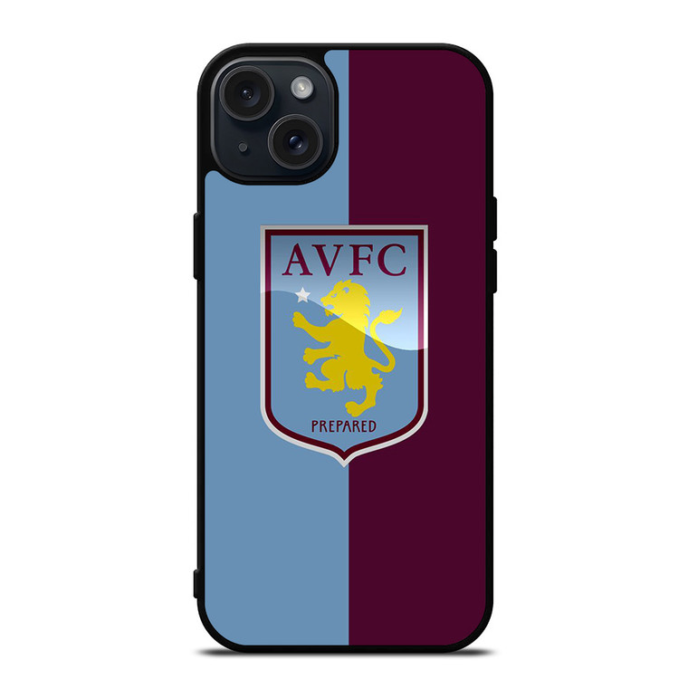 ASTON VILLA FC LOGO FOOTBALL CLUB iPhone 15 Plus Case Cover