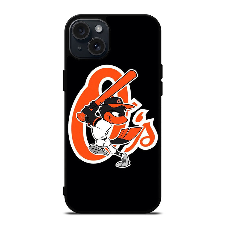 BALTIMORE ORIOLES LOGO BASEBALL TEAM MASCOT iPhone 15 Plus Case Cover