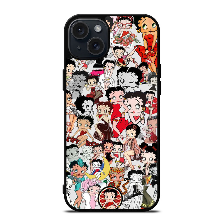 BETTY BOOP CARTOON COLLAGE iPhone 15 Plus Case Cover
