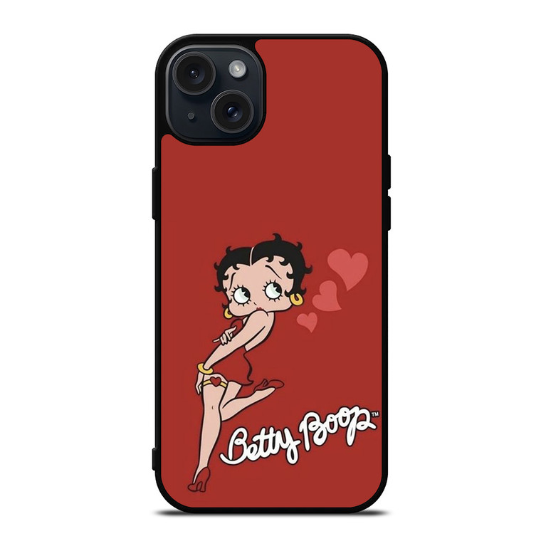 BETTY BOOP CARTOON LOVE iPhone 15 Plus Case Cover