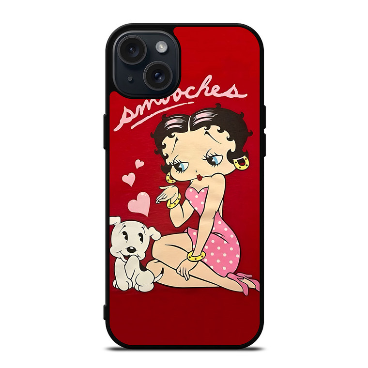 BETTY BOOP SMOOCHES iPhone 15 Plus Case Cover