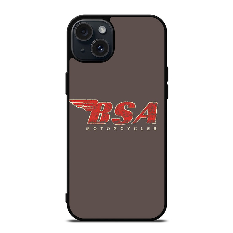 BSA MOTORCYCLE LOGO BRITISH ICON iPhone 15 Plus Case Cover