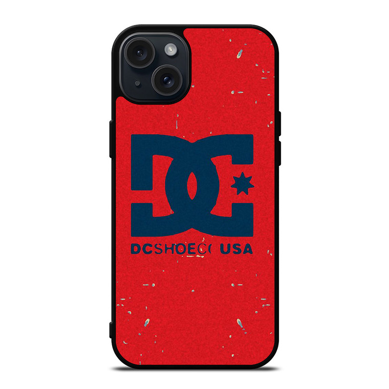 DC SHOE USA LOGO RED iPhone 15 Plus Case Cover