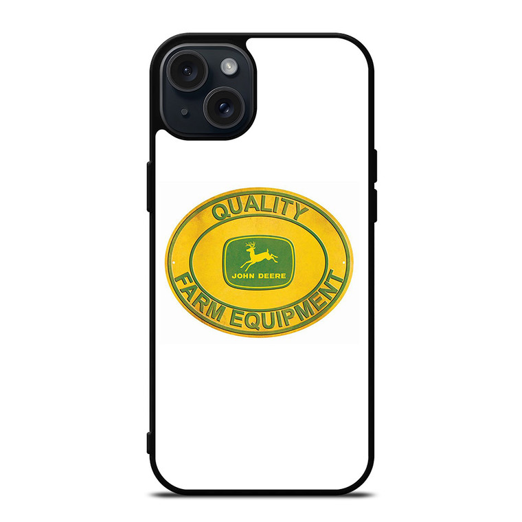 JOHN DEERE TRACTOR LOGO FARM EQUIPMENT iPhone 15 Plus Case Cover