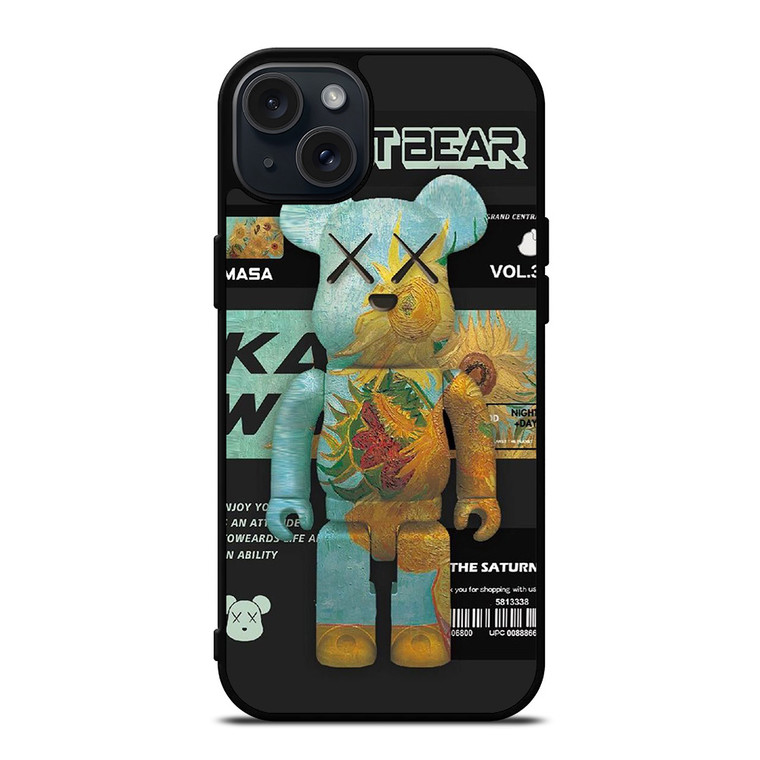 KAWS ROBOT BEAR MASA iPhone 15 Plus Case Cover