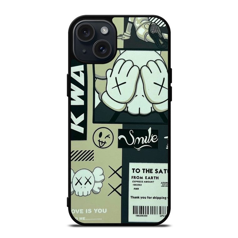 KAWS SMILE iPhone 15 Plus Case Cover