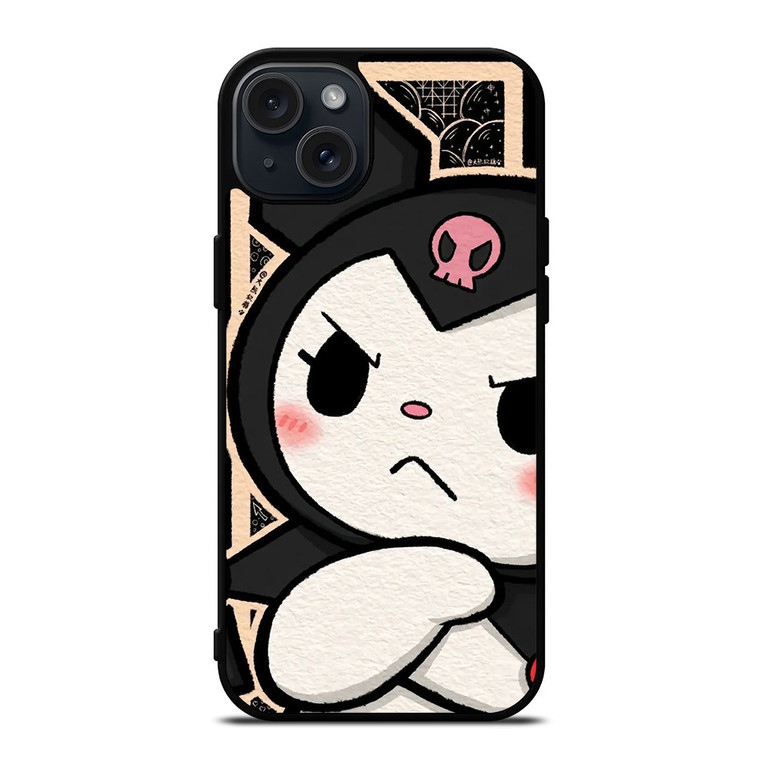 KUROMI SANRIO CARTOON MAD iPhone 15 Plus Case Cover