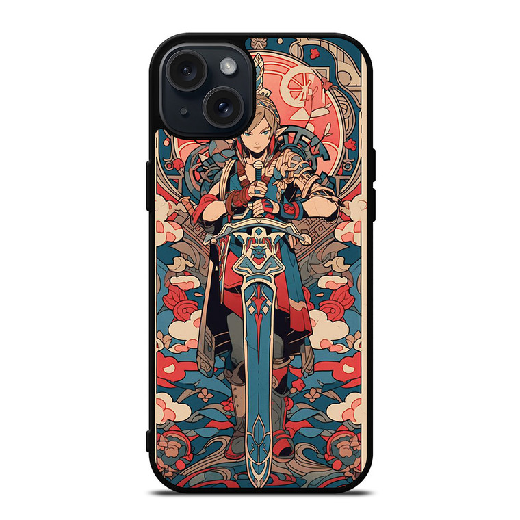 LEGEND OF ZELDA CARTOON ART iPhone 15 Plus Case Cover