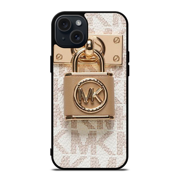 MICHAEL KORS LOGO MK PADLOCK 2 iPhone 15 Plus Case Cover