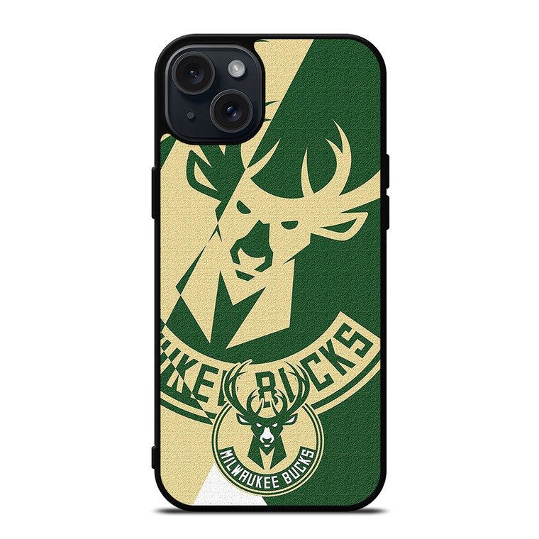 MILWAUKEE BUCKS LOGO BASEBALL TEAM ICON iPhone 15 Plus Case Cover