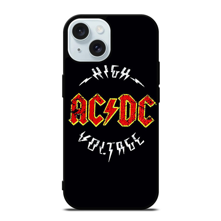 ACDC AC DC BAND HIGH VOLTAGE iPhone 15 Case Cover