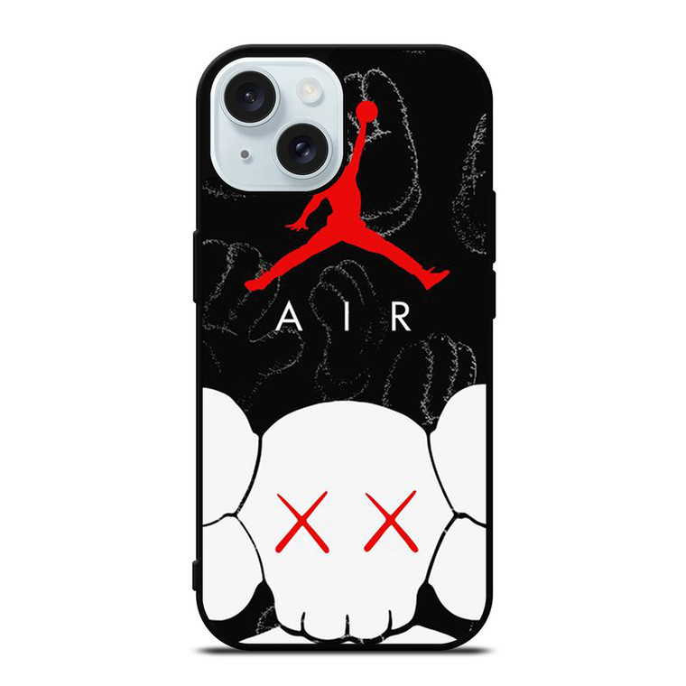 AIR JORDAN X KAWS LOGO iPhone 15 Case Cover