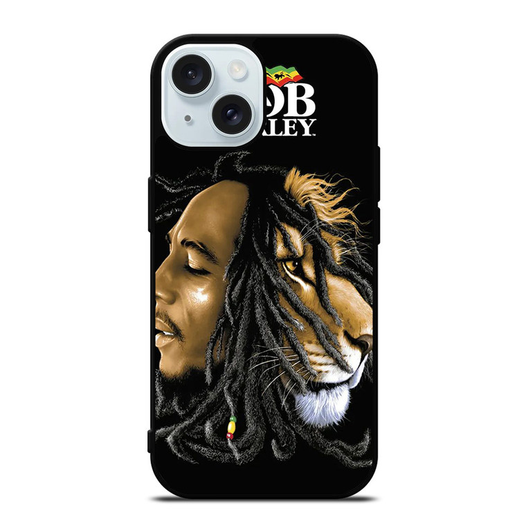 BOB MARLEY REGGAE THE LION iPhone 15 Case Cover