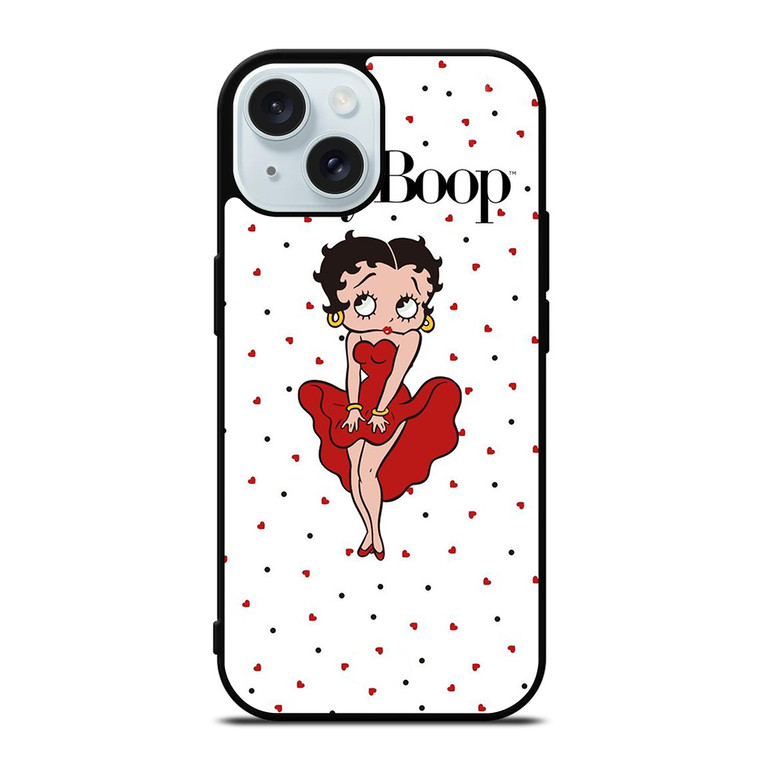 CARTOON BETTY BOOP LOVE iPhone 15 Case Cover