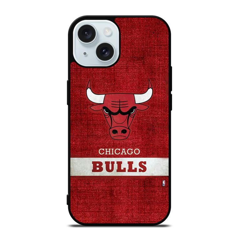 CHICAGO BULLS BASKETBALL TEAM LOGO iPhone 15 Case Cover