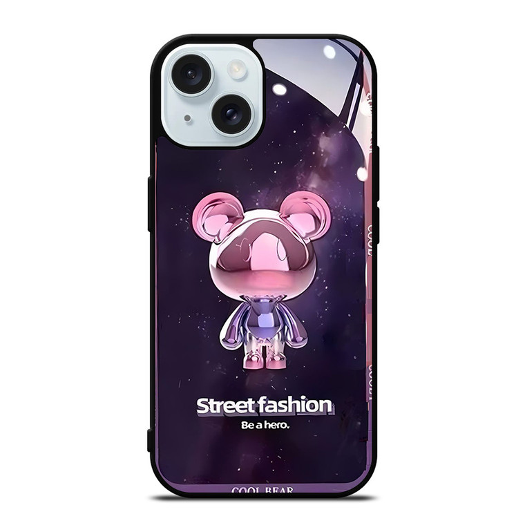 COOL BEAR BE A HERO STREET FASHION iPhone 15 Case Cover