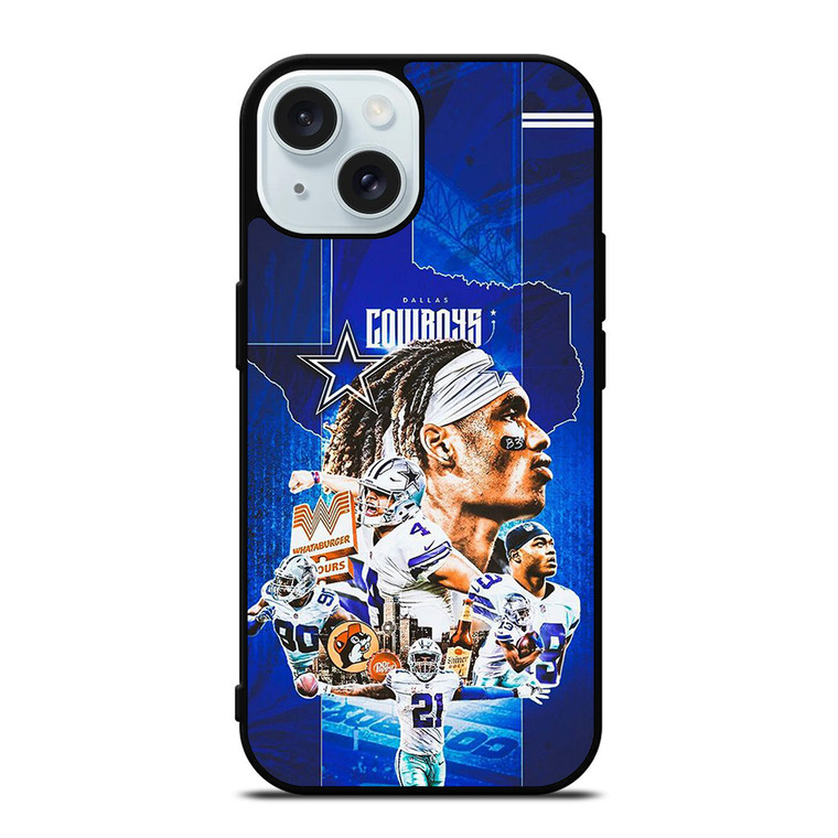 DALLAS COWBOYS FOOTBALL PLAYERS iPhone 15 Case Cover