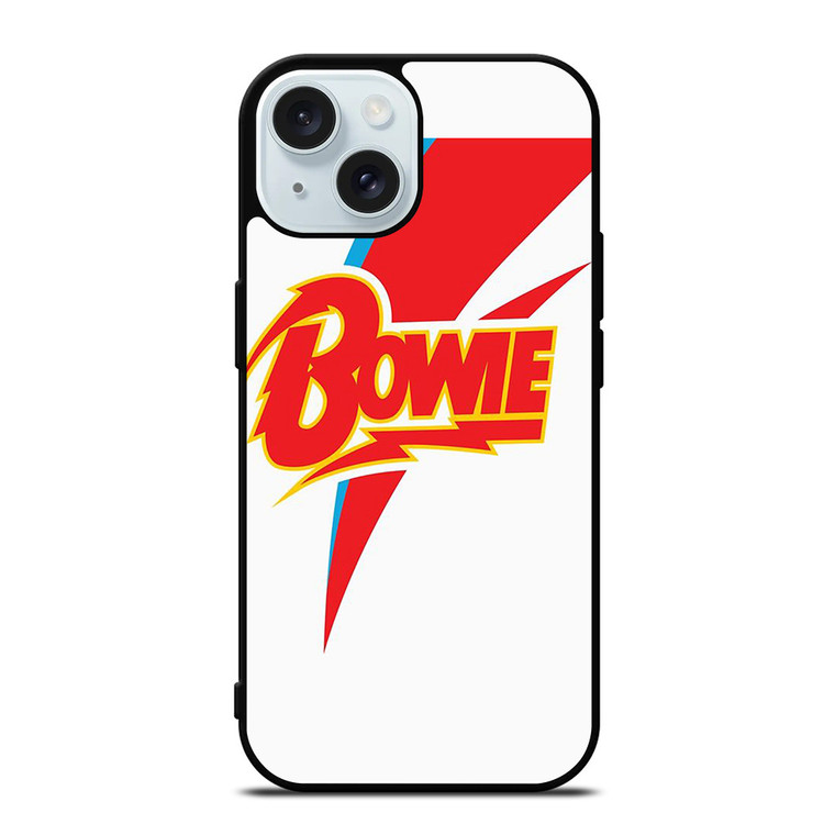 DAVID BOWIE LIGHTNING LOGO iPhone 15 Case Cover