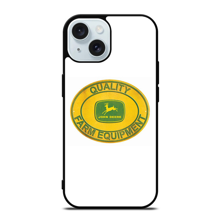 JOHN DEERE TRACTOR LOGO FARM EQUIPMENT iPhone 15 Case Cover