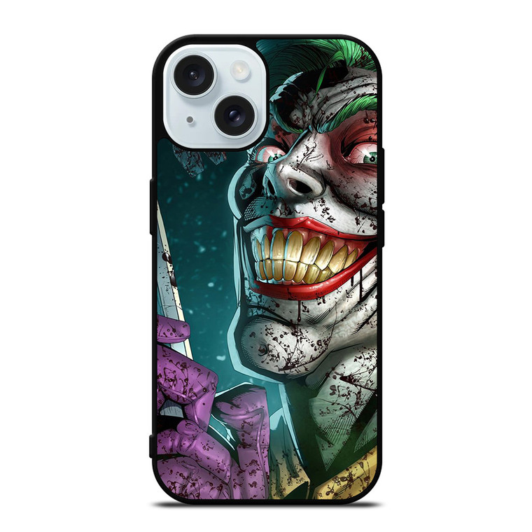 JOKER WITH CROWBAR DC BATMAN CARTOON iPhone 15 Case Cover JOKER WITH CROWBAR DC BATMAN CARTOON iPhone 15 Case Cover
