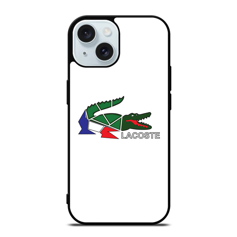 LACOSTE LOGO MOZAIC iPhone 15 Case Cover