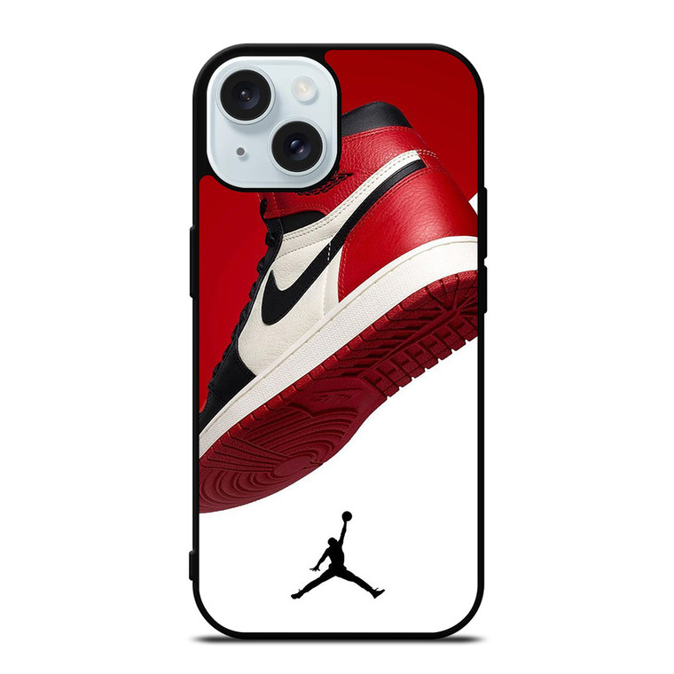 NIKE AIR JORDAN SHOE LOGO iPhone 15 Case Cover