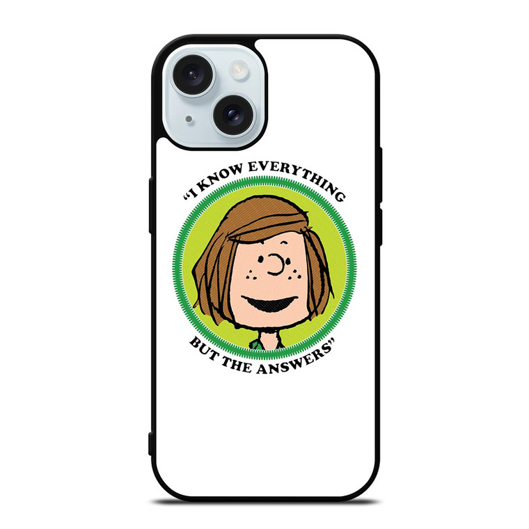 PEPPERMINT PATTY THE PEANUTS iPhone 15 Case Cover