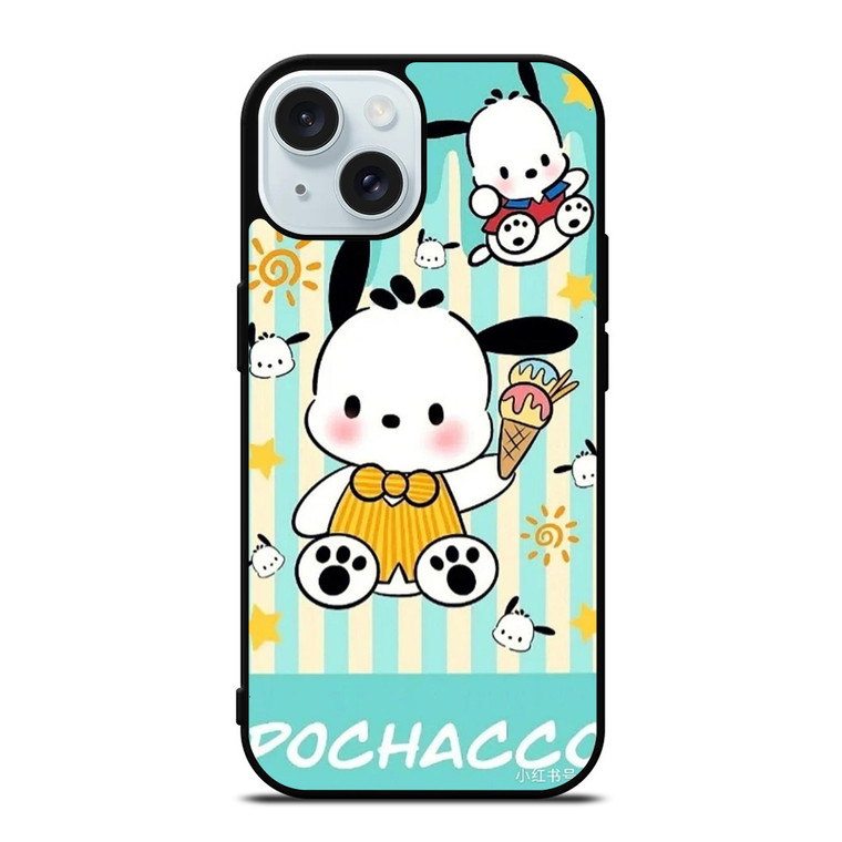 POCHACCO DOG ICE CREAM iPhone 15 Case Cover