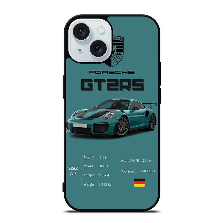 PORSCHE CAR GT2RS iPhone 15 Case Cover