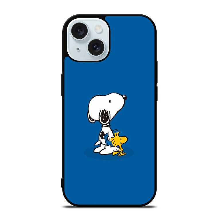 SNOOPY AND WOODSTOCK THE PEANUTS iPhone 15 Case Cover