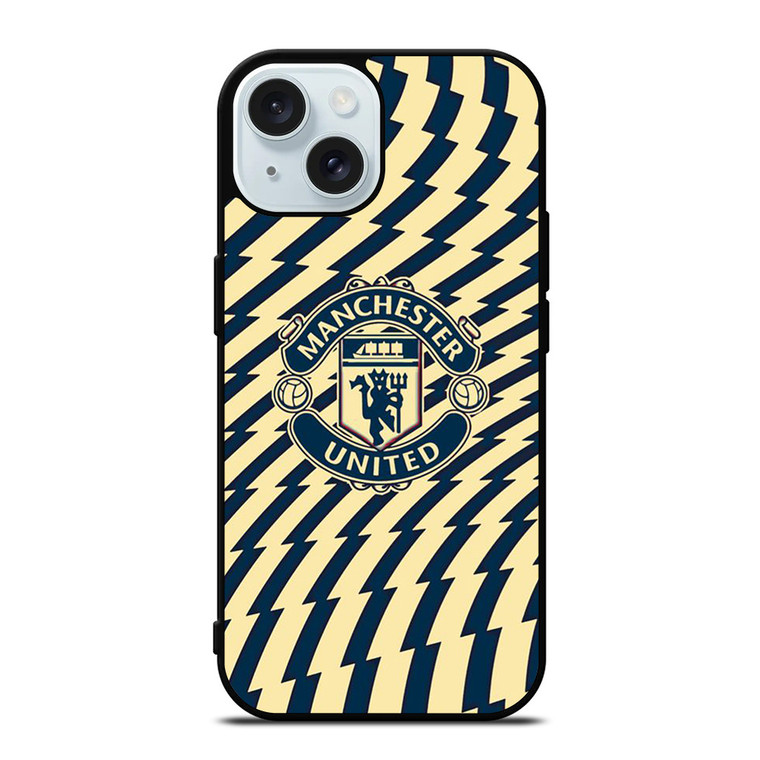 THE RED DEVILS FOOTBALL CLUB MANCHESTER UNITED FC LOGO iPhone 15 Case Cover