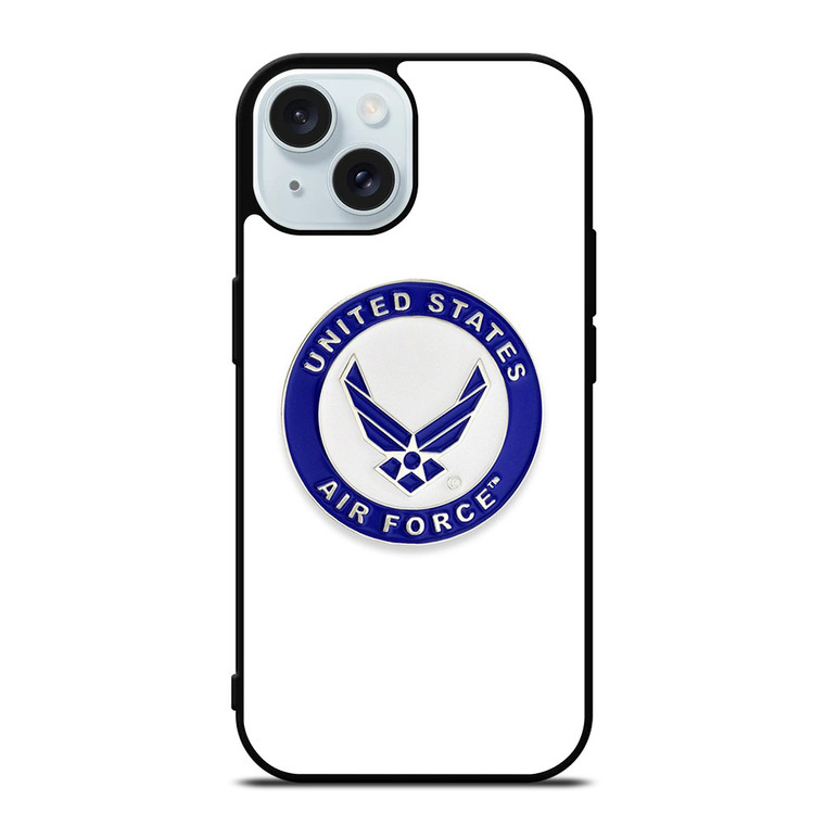 US AIR FORCE UNITED STATES LOGO iPhone 15 Case Cover