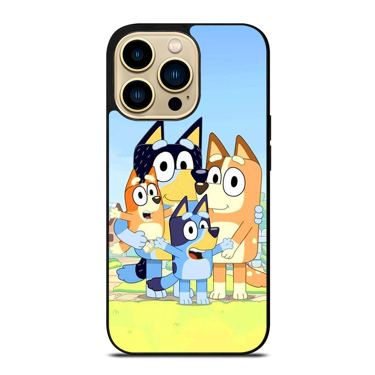 BLUEY CHARACTERS CARTOON iPhone 14 Pro Max Case Cover