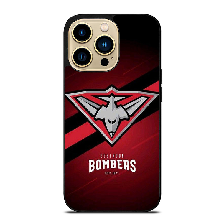 ESSENDON BOMBERS FOOTBALL CLUB LOGO iPhone 14 Pro Max Case Cover