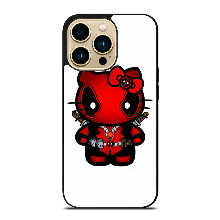 HELLO KITTY DEADPOOL MARVEL iPhone 14 Pro Max Case Cover