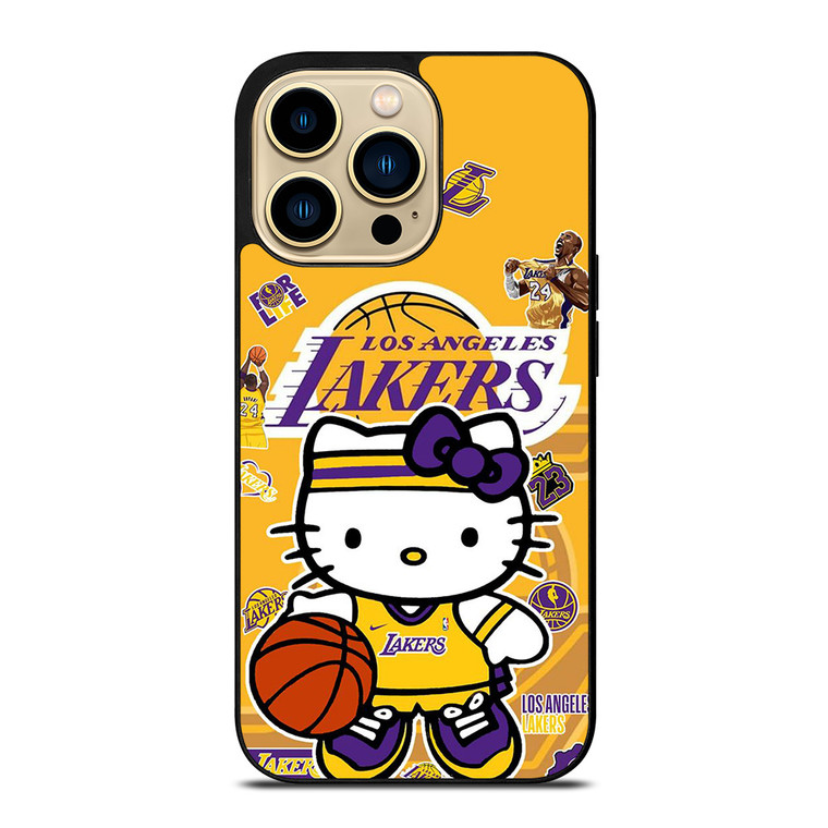HELLO KITTY LA LAKERS KOBE BRYANT iPhone 14 Pro Max Case Cover