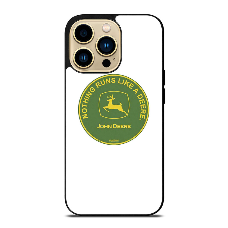 JOHN DEERE TRACTOR LOGO RUNS LIKE A DEER iPhone 14 Pro Max Case Cover
